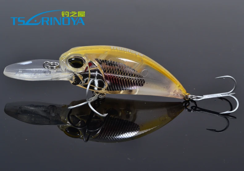 Trulinoya сумашедшая Рыбалка приманки 60mm 16g тяжелый Crankbait вода глубина жесткая искусственная приманка наживка Тройной крюк воблер