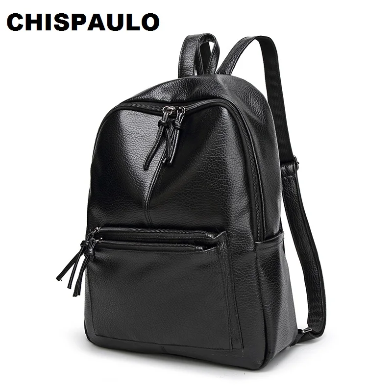 

Designer Cowhide Genuine Leather Backpack Women Rivet Laptop Travel Shoulder School Bags Kanken Backpacks For Teenage Girls N110