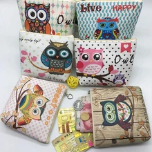 Новинка, мультяшная сова, сумка для монет, детский ПУ нулевой кошелек, сумка для ключей