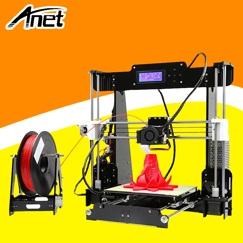

Anet A8 3D Printer DIY Kit High Precision Prusa i3 RepRap Quality Aluminum Hotbed LCD Screen Original Nozzle Ship From Moscow