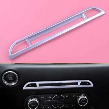 

DWCX Car Interior Center Console Upper Stripe Decorative Cover Seat Heater Buttons Trim 24x3cm Fit for Mazda CX-5 2017 2018