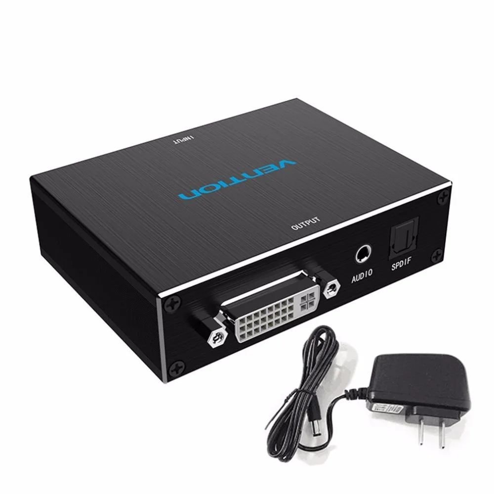 VENTION HDMI To DVI Converter Full HD 1080P Audio Converter Adapter With Dual Audio Interface For HDTV Projector Drop Shipping vention hdmi to dvi converter full hd 1080p audio converter adapter with dual audio interface for hdtv projector drop shipping