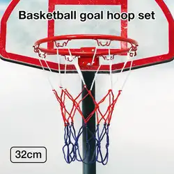 32 см Подвесной баскетбольный настенный гол обруч обод сетка спортивная сетка для внутреннего и наружного баскетбола настенное крепление