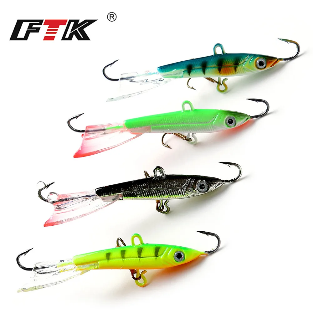 

FTK 1PC Winter Ice Fishing Lure 21g 80mm Jigging Lead Fish Bait Fishing Hooks Ice Balancer Jigs ice jigging Winter Fishing Baits
