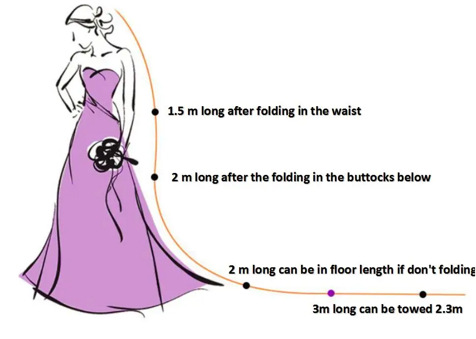 veils size