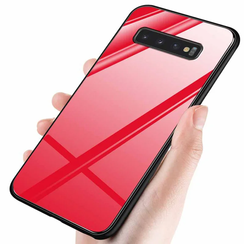 Для samsung galaxy S10 чехол G9730 защита для телефона из закаленного стекла чехол SM-G9730 G9730F G9730FD для samsung S10 градиент стеклянная оболочка