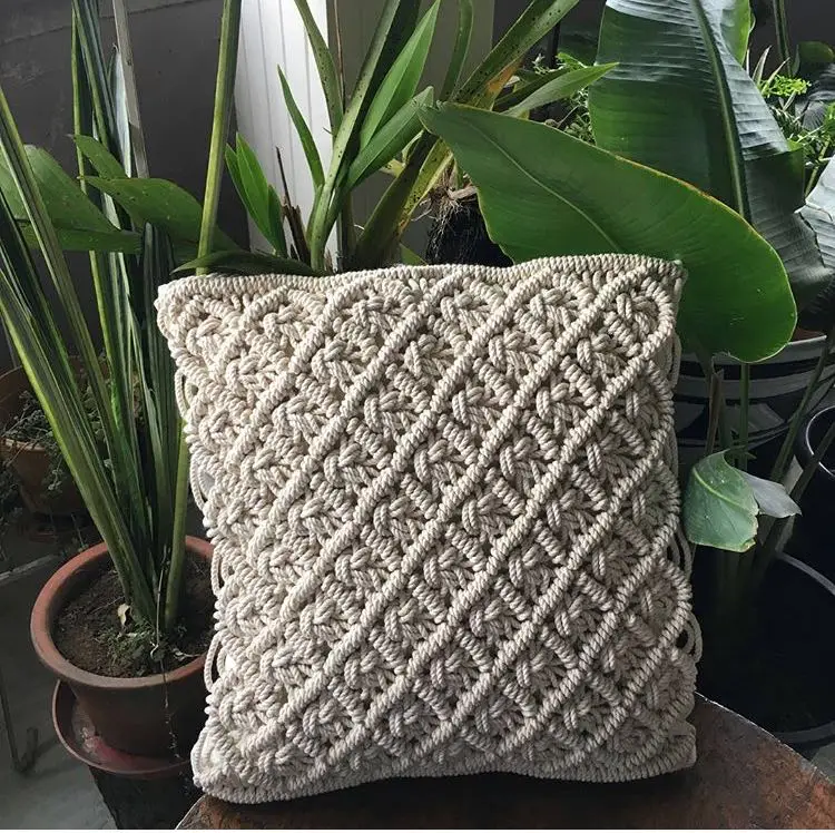 

Наволочка для подушки из макраме, 100% хлопок, свадебная наволочка, домашний декор в стиле бохо, размер и цвет на заказ