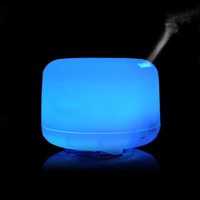 

500ML Household Essential Oil Aroma Diffuser Larger Capacity Mist Maker Ultrasonic Humidifier with 7 Colors LED Night Light