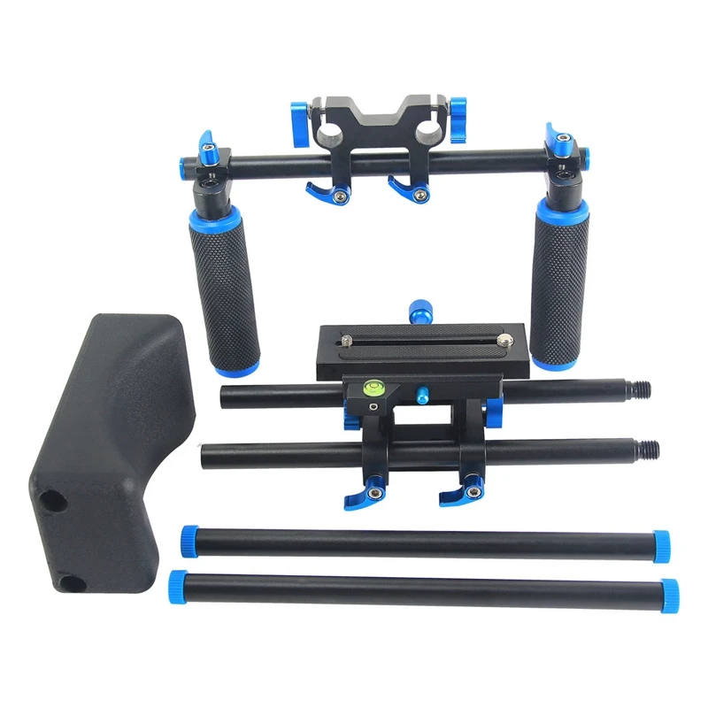  Yelangu D2 Dslr Rig 5D2 5D3 6D 70D D800 Camera Mount Head Handheld Video Shoulder Support System 15