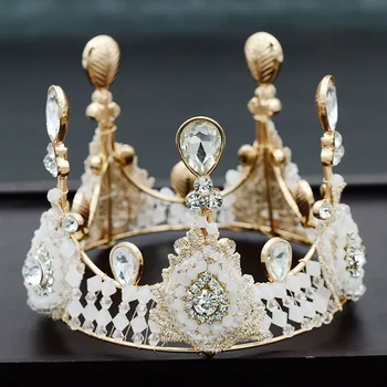 

Cute Princess Lace Bling Bling Kids Crystal Princess Crown Tiaras Birthday Wedding Children Headbands Flowers Girls Headpieces