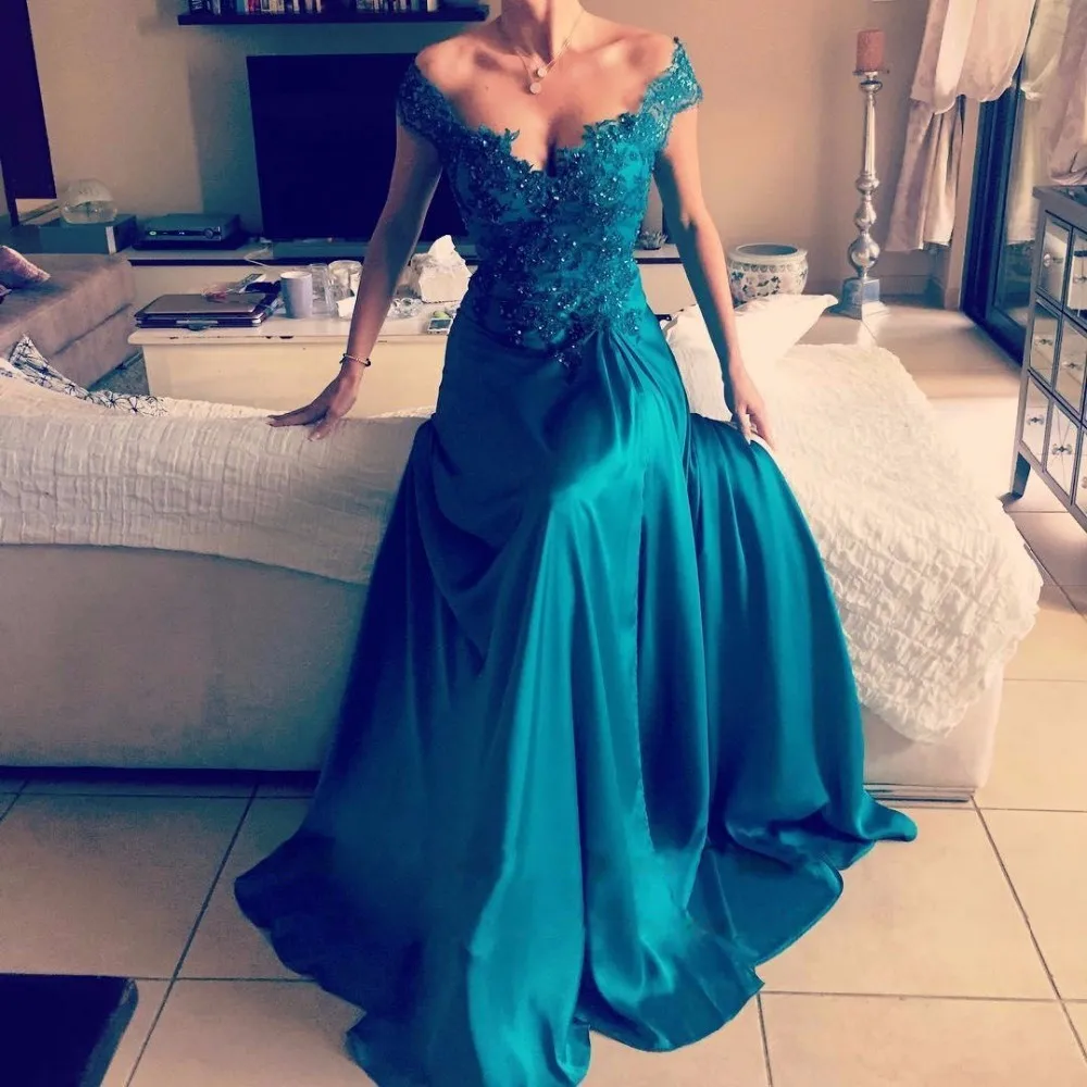 Turquoise Evening Dresses Long 2019 robe de soiree A line Formal Dress vestido longo de festa Long Prom Gowns Bateau Sleeveless Turquoise Evening Dresses Long 2019 robe de soiree A line Formal Dress vestido longo de festa Long Prom Gowns Bateau Sleeveless
