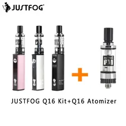 JUSTFOG Q16 комплект VS Q16 Танк Vape ручка мини комплект 2,0 мл бак 510/эго нить 900 мАч батарея Встроенный комплект электронной сигареты VS JUSTFOG P16A