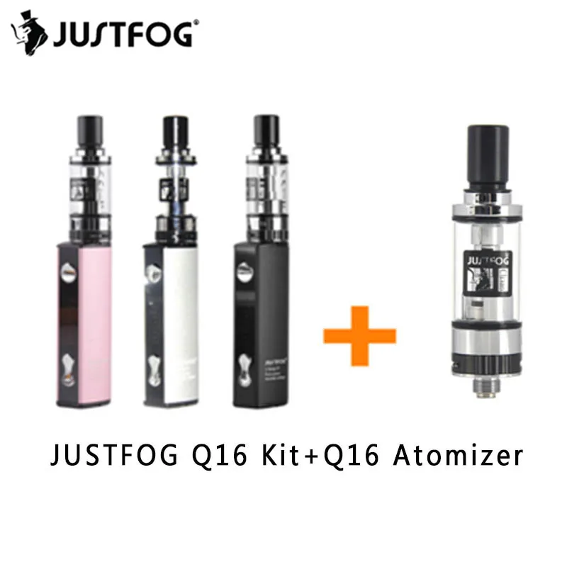 Набор для вейпа JUSTFOG Q16 VS емкость 2 0 мл 510/eGo Thread встроенный аккумулятор 900 мАч