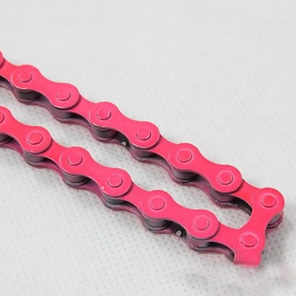Flash Deal Dead Fly Bicycle Color Chain Road Bike Bicycle Dead Fly Single Speed Chain Bicycle Chain Riding Supplies Accessories 1