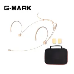 G-MARK Professional ухо висит гарнитура/головной микрофон для Shure беспроводной микрофон системы кожи цвет мини XLR больше Plug