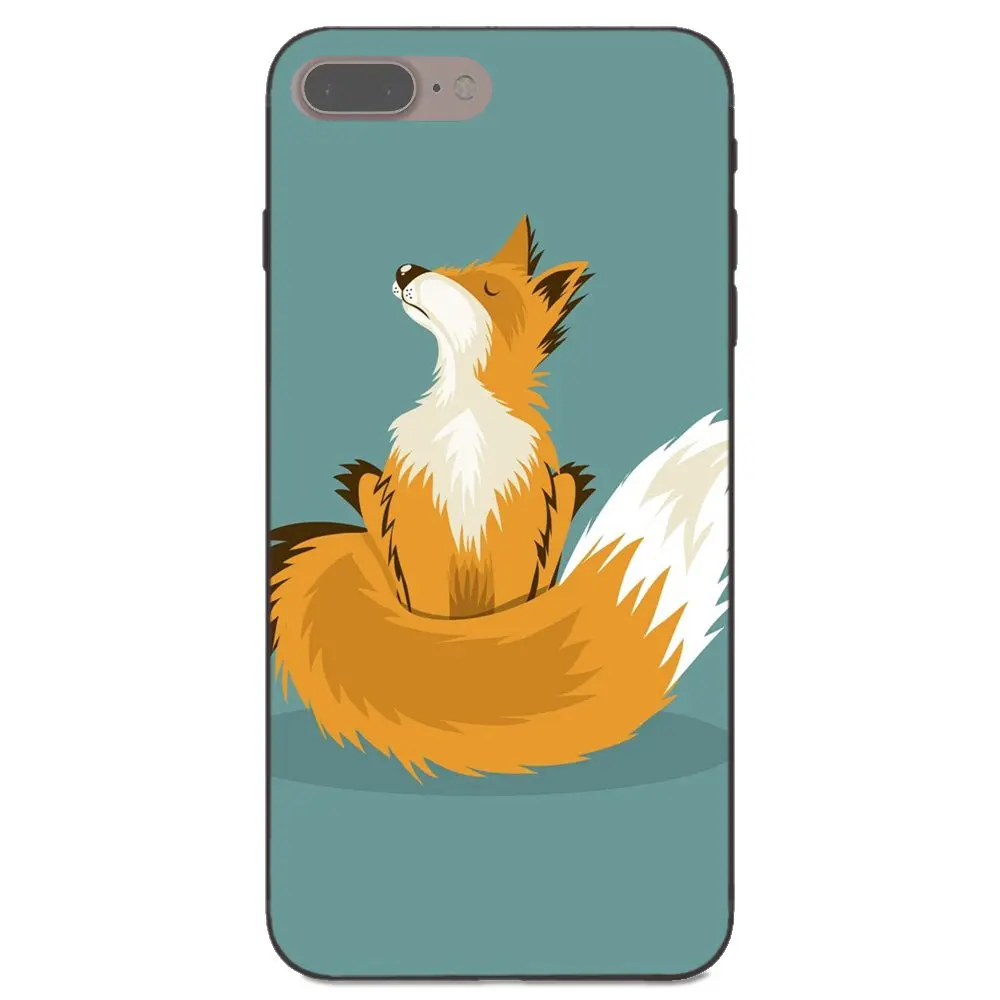 Мультяшный Забавный Лисичка для Apple iPhone X XS Max XR 4 4S 5 5S SE 6 6S 7 8 Plus Мягкий Силиконовый