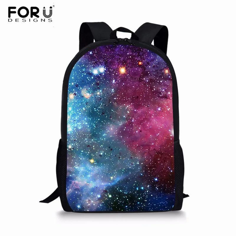 FORUDESIGNS Backpack for Teenager Girls Boys School Bags the Space Galaxy Women Travel Bagpack Children School Rucksack - Цвет: L2766C