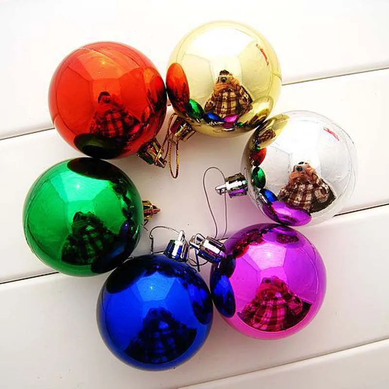 Рождественский шар украшение Рождественский шар маленькие подвески на рождественскую елку 3 см светильник плакированный шар