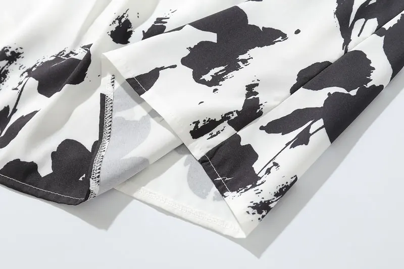 Flower Printed Long Sleeve Shirts 7