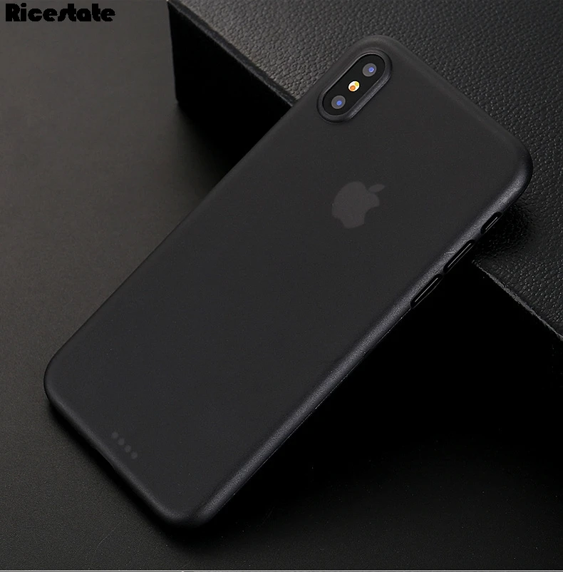 Ультратонкий чехол Ricestate 0 3 мм для iPhone X R S MAX задняя крышка iphone XR XS матовый