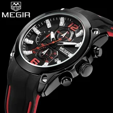 MEGIR Top Brand Luxury Men Quartz Watches Mens Casual Sport Watch Male Multifunction Waterproof Wristwatch Relogio Masculino