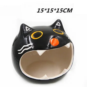

Cute New Hamsters Ceramic Nest Hamsters Cave Pet House with Bear Pattern Design Suitable for Small Pet