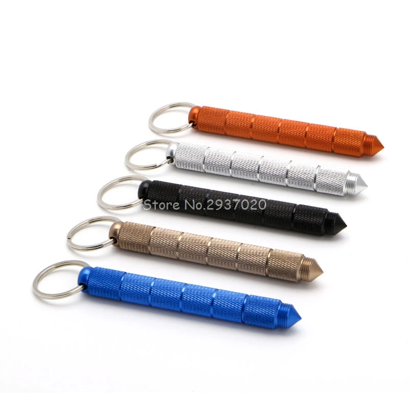 

Outdoor Survival Hiking Hunting Camping Pocket Key Ring Tools + Sheath Gift New D14