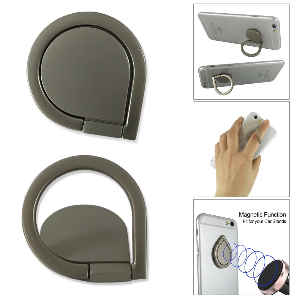Metal POP Finger Ring Stand Phone Holder 360 Rotate Mount