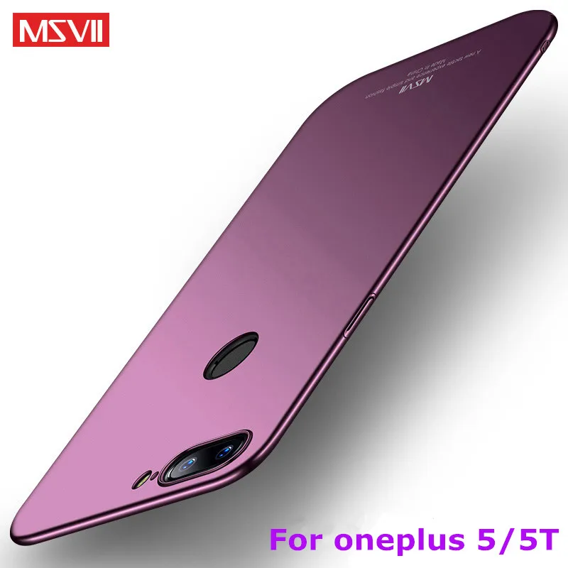 Чехол для oneplus 5 T роскошный чехол MSVII one plus простой + матовый Стильный на заднюю