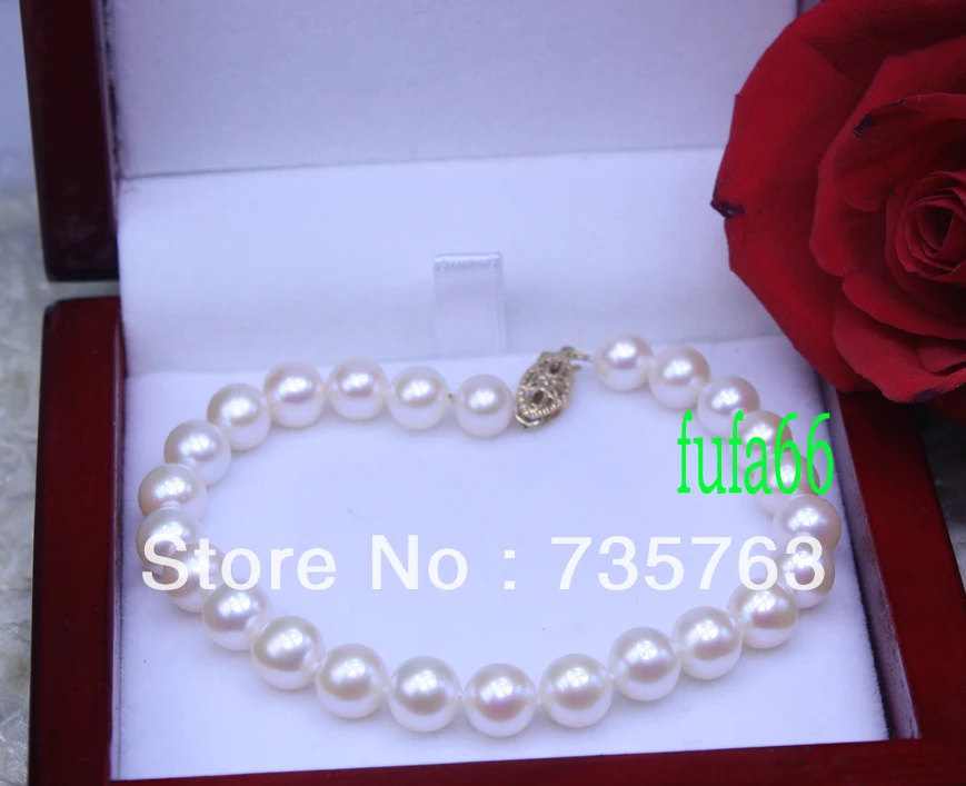 

xiuli 00135 BEAUTIFUL! FINE!AAA++ 7MM WHITE AKOYA PEARL BRACELET 7.5