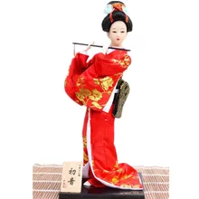 30 см Новое японское кимоно из ткани антикварные миниатюры гейши куклы свадебные украшения дома аксессуары мебель фэн шуй ремесла