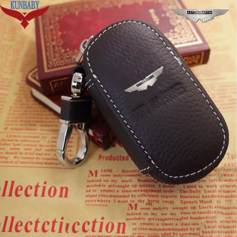 Новое поступление, мужская сумка из натуральной кожи, чехол для автомобильного ключа, кошельки, Модные Женские ключницы, держатели Carteira для Aston Martin