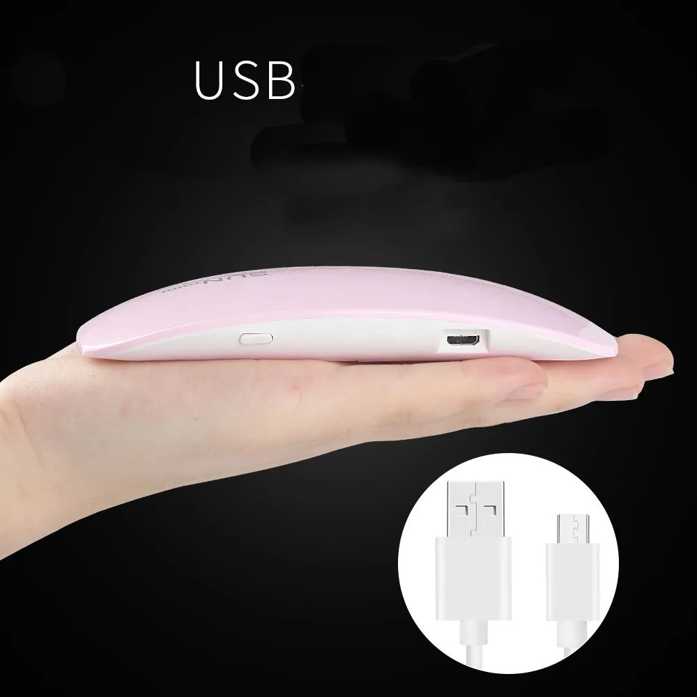 УФ лампа для сушки гель лака мини USB светильник светодиодный быстросохнущий