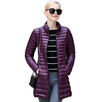 

2017 Spring 90% Duck Down Weightless Coats Slim Plus Size 4XL Overcoat Women Light Jacket Winter Down Coat Casual Parkas YP0609