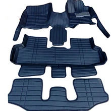 Индивидуальные специальные автомобильные коврики для правого руля Volkswagen Touran 7 мест-2004 хорошо подходят ковры