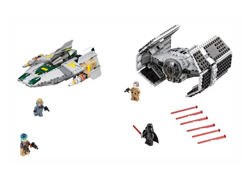 

new LEPIN 05030 Star Series plan 722Pcs Vader the legoingly Tie Advanced VS A toys wing Star fighter Building Blocks Toy 75150