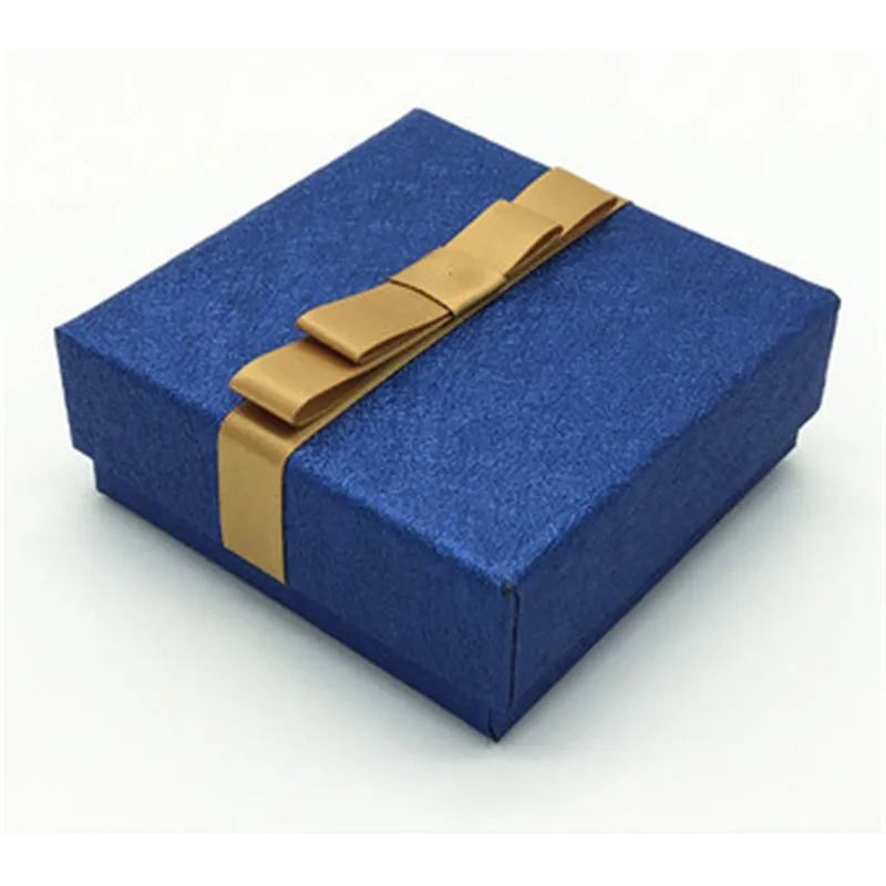 20 шт/группа, специальная бумажная коробка с полностью кожаной бумагой, коробка для колец, многоцелевая Подарочная коробка для ювелирных изделий, магазин при фабрике, la - Цвет: Blue A