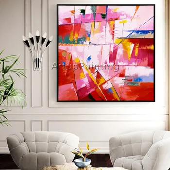 

Hand painted canvas oil paintings Cheap large modern abstract oil painting wall decor Art pictures for bedroom3