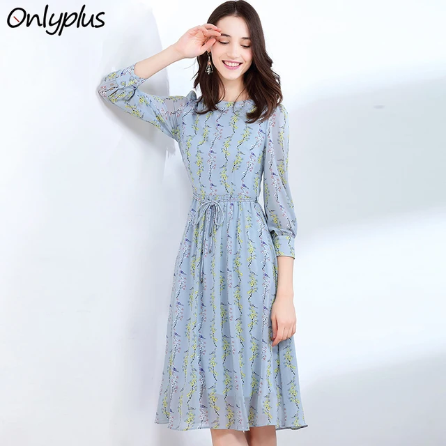 Best Offers Onlyplus S-XXL Summer Autumn Chiffon Printed Dress Women Elegant Party Long Dress Floral Print Slim Beach Casual Female Vestidos Best Offers Onlyplus S-XXL Summer Autumn Chiffon Printed Dress Women Elegant Party Long Dress Floral Print Slim Beach Casual Female Vestidos