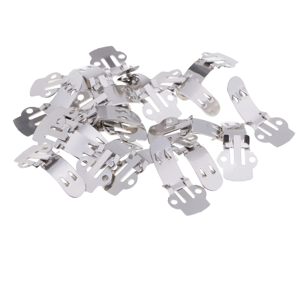 Wholesale 60 Pieces Assorted Size Stainless Steel Blank Shoe Clips Bulk Supplies for DIY Crafts