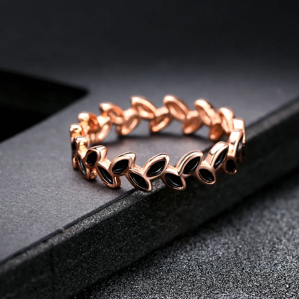 Кольца для женщин с двойной Яркой глазурью, Классические Вечерние кольца из розового золота, модные ювелирные изделия для помолвки, опт DFR183