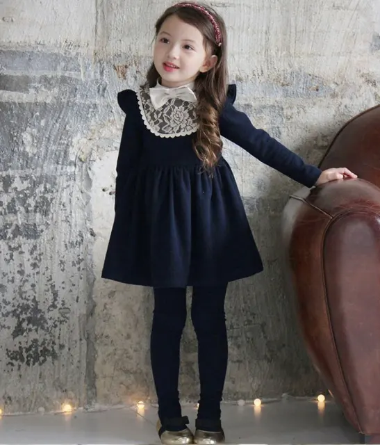 toddler girl winter dresses baby little girls cotton warm princess