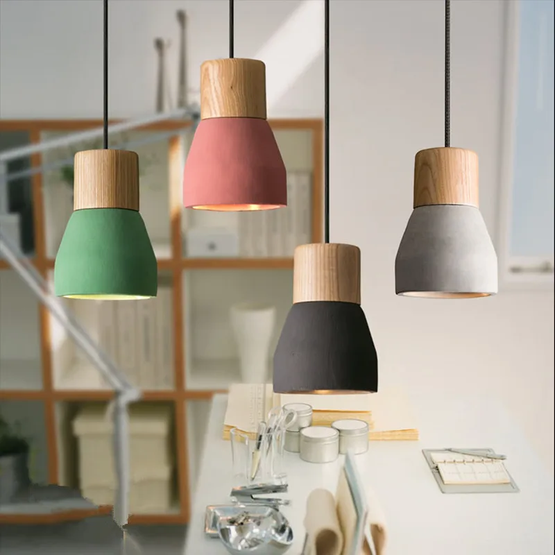 

INDUSTRIAL MODERN CANDY COLORFUL CONCRETE HANDMADE CEILING FIXTURE LAMP LIGHT PENDANT LIGHTING CAFE BAR CLUB