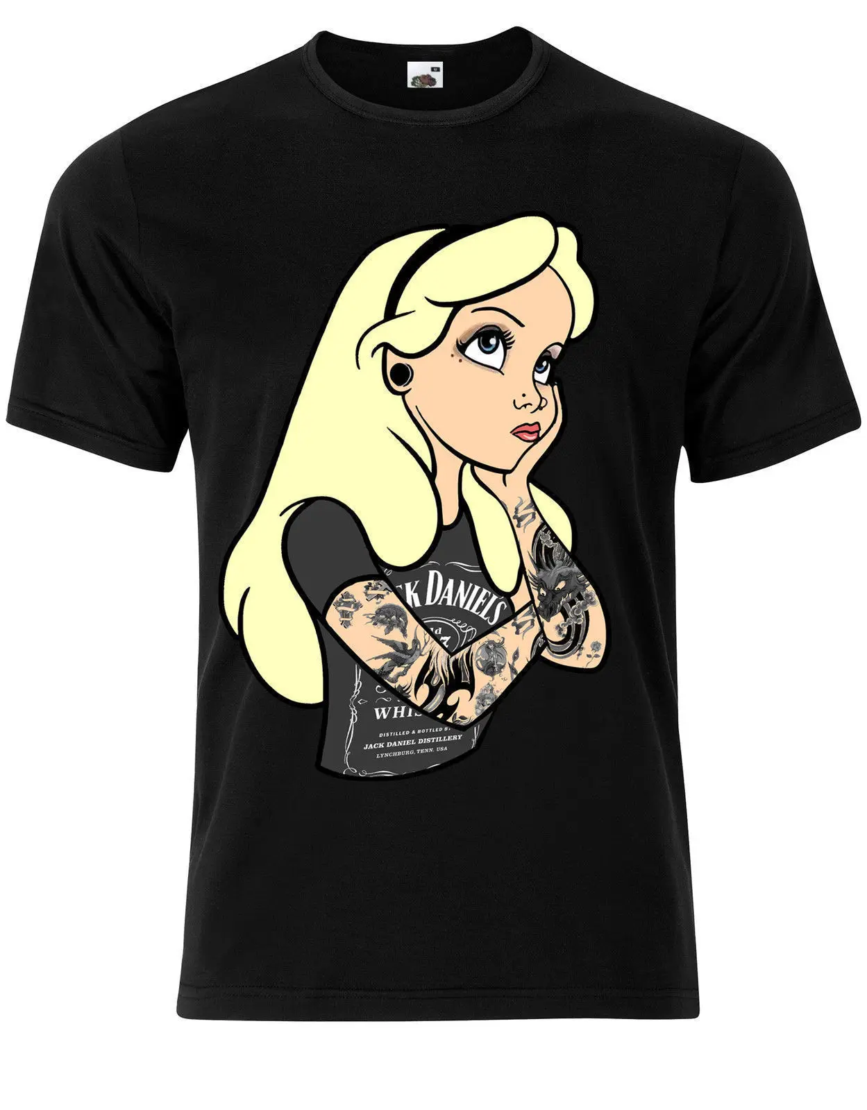 

ALICE IN WONDERLAND GOTHIC T-SHIRT TSHIRT TEE TATTOO JD PRINCESS TOP