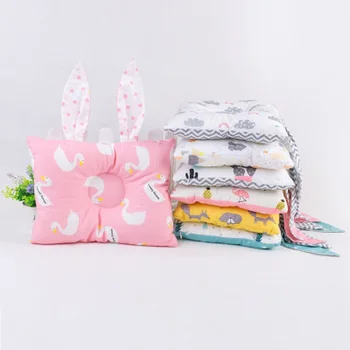 

rabbit ears cotton baby pillow head protection newborn infant nursing pillow baby room decor babykamer bed decor baby cushion