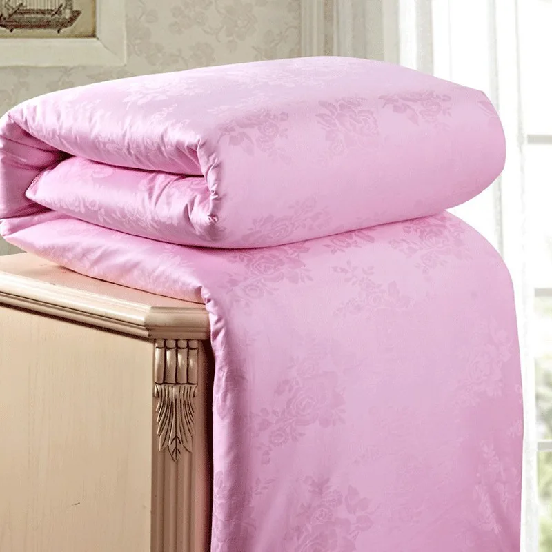 Шелк одеяло шелковица заполненное Одеяло шелковое одеяло размер королевы постельные принадлежности Текстиль украшение