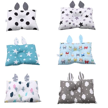 

Cotton Cute Rabbit Ear Baby Pillow Prevent Flat Head Pillows Newborns Funny Baby Decorative Pillows Baby Soft Shaping Pillows