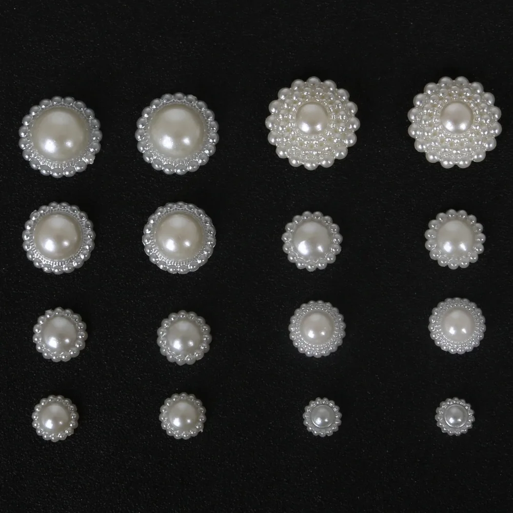 

Multi-size High Quality Handcraft Ivory ABS Imitation Pearls Flower Beads for DIY Jewelry Craft Making Decoration