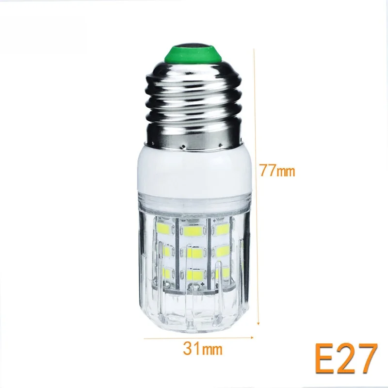 E27 E14 E12 E26 светодиодный лампы 5730 SMD 110V 220V DC 12V 24V 27 Светодиодный s 7 Вт светодиодный свет кукурузы лампы Рождественская лампа в форме свечи освещения