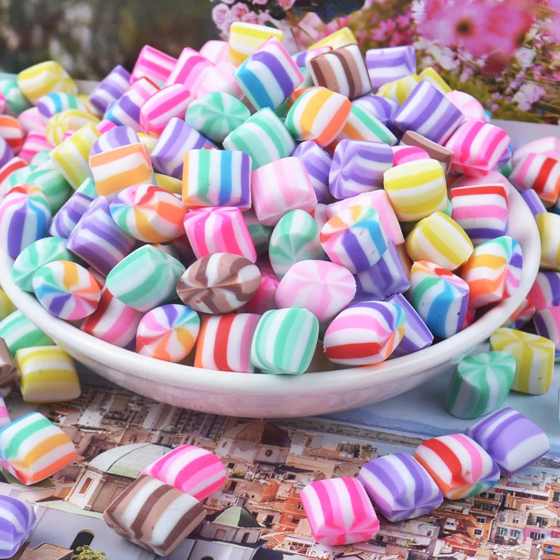 

8 Colors Soft Clay Cream Rainbow Marshmallow Charms Polymer Clay Molds Diy Trinkets Slime Filler Toys for Children Unisex